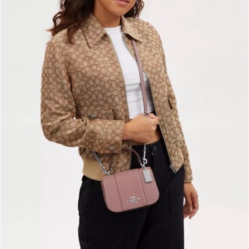 Coach Lysa Top Handle Silver/Dusty Rose - Picture 2 of 11